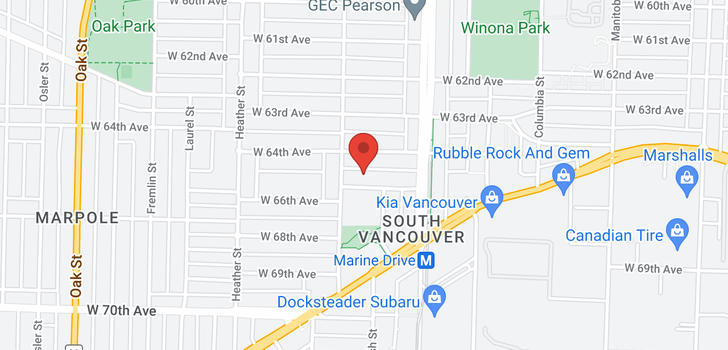 map of 569 W 65TH AVENUE